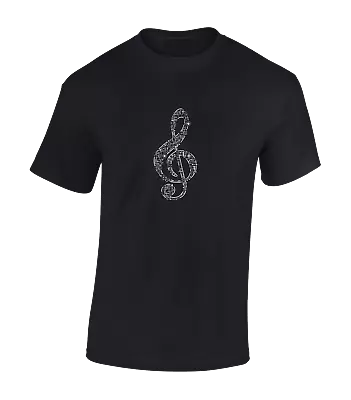Buy Note Music Electric Mens T Shirt Cool Electro Music Musician Band Dj Gift • 7.99£