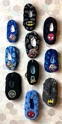 Buy Marvel DC Boy's Slippers Spider-Man Batman Avengers Size UK 8-9 / 10-11 / 12-13 • 6.97£
