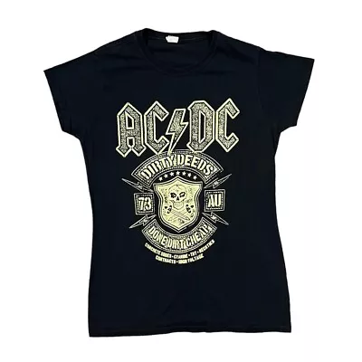 Buy AC/DC  Dirty Deeds Done Dirt Cheap  Hard Rock Band Graphic T-Shirt Women's Large • 15£