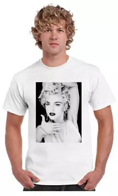 Buy Madonna Gildan T-Shirt Gift Men Unisex S,M,L,XL,2XL Plus Black Cotton Bag • 10.99£