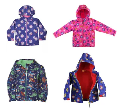 Buy Official Kids Characters Soft Shell Full Zip Hooded Jacket Boys & Girls Coat • 11.99£