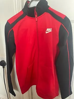 Buy Kids Boys Nike Red And Black Jacket Size M, Used Condition. Full Zip  • 7£