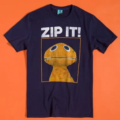 Buy Official Rainbow Zippy Zip It Navy T-Shirt : S,M,L,XL,XXL,3XL,4XL • 19.99£