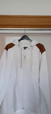 Buy Hoodie, The True Heritage Size 2XL, White, Shoulder & Elbow Patches, Zip, BNWT  • 9.99£