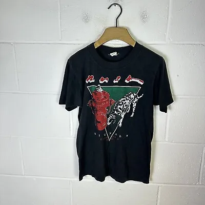 Buy Vintage Rush Shirt Mens Large Black 1983 Signals European Tour Band Rock 80s • 99.95£