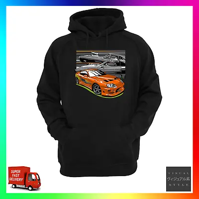Buy Fast Supra Inspired Unofficial Tribute Hoodie Hoody 2JZ GTE Charger Drag Race • 24.99£