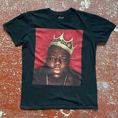 Buy The Notorious B.I.G Rap Collectable Merch T-shirt In Black Size Medium • 9.45£