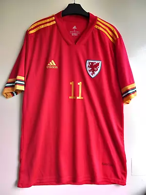 Buy Wales National Football Team  The Dragons  Gareth Bale #11 T-shirt Jersey Size L • 19.99£