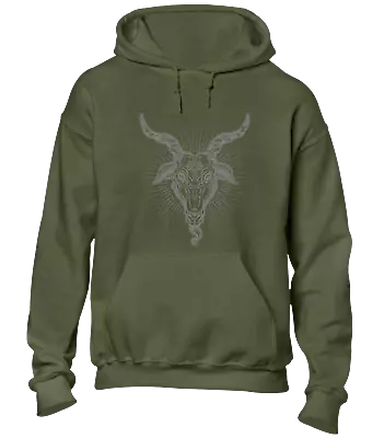 Buy Baphomet Goat Hoody Hoodie Supernatural Devil Pentagram Ouija Satan Gothic • 21.99£