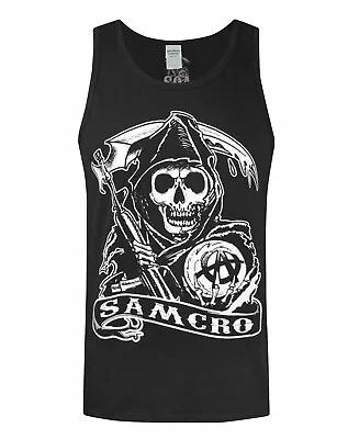 Buy Sons Of Anarchy Samcro Men's Vest Black Small • 12.99£