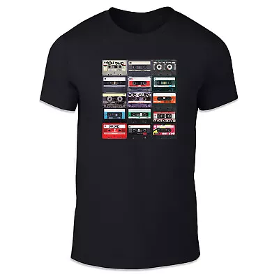Buy Old School Mix Tapes - Music Cassettes Retro Adult Unisex T Shirt • 12.95£
