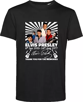 Buy Elvis Presley T Shirt Anniversary Singer Actor King Of Rock And Roll Gift Top • 9.99£