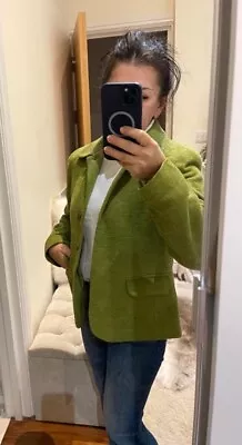 Buy Varsity Jacket Dorothy Perkins 12 Fresh Green Wool Blend • 20£