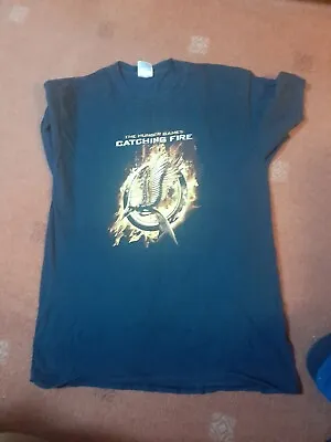 Buy The Hunger Games Catching Fire DVD Blu-ray Promo T-shirt Size Medium • 9.99£