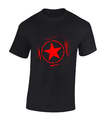Buy Banksy Star Mens T Shirt Cool Communist Rebellion Red Star Che Guevara • 7.99£