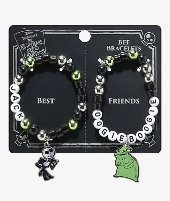 Buy Nightmare Before Christmas Jack & Oogie Boogie Best Friend Beaded Bracelet Set • 16.14£