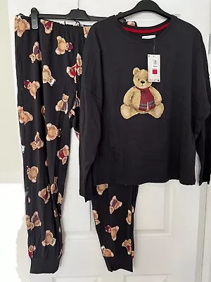 Buy Women’s Marks & Spencer Christmas Spencer Bear Pyjamas Size Large 16-18 New. • 18.99£