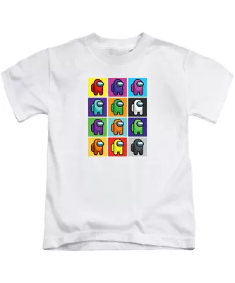 Buy Among Us Characters Kids T-Shirt Gaming Gamer Tee Top Ages 3-13 • 7.95£