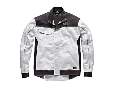 Buy Dickies Work Jacket - Industry 260 Jacket White/Grey XL • 29.99£