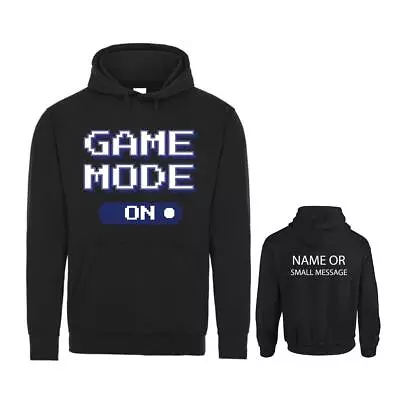 Buy Game Mode On Hoodie Personalised Gift Customised Name Massage • 29.95£