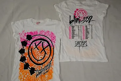 Buy Blink182 Big Face 20 Years Europe Tour 2012 Ladies Skinny T Shirt New Official • 6.99£
