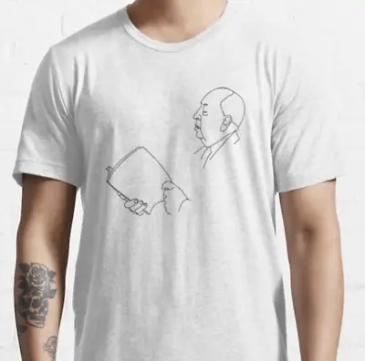 Buy Alfred Hitchcock One Line Art T Shirt / %100 Premium Cotton • 12.95£