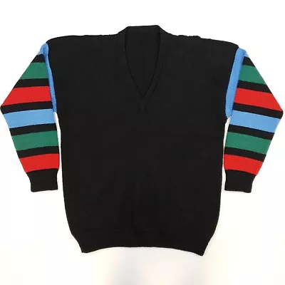 Buy RETRO Mens Vintage Sweater Jumper Funky Pullover LARGE  Acrylic • 19.95£