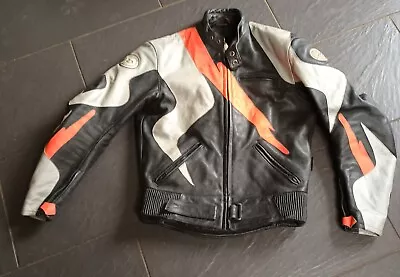 Buy Swift Innovation Leather Biker Jacket + Shoulder & Back Protectors 38 In/small  • 18£