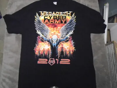Buy VERY RARE Megadeth FAN CLUB SHIRT Xl Metal Cyber Army 2012 Metallica Nevermore ! • 29.18£