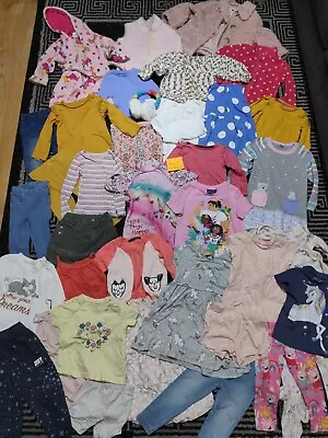Buy #061💜 Huge Bundle Of Baby Girl Clothes 18-24months NEXT GEORGE MONSOON F&F TU • 9.99£