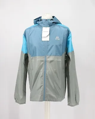 Buy Montirex Trek Windbreaker Mens Teal Grey Jacket Uk Mtx-trek-j12 Rrp £65 Ad • 33.43£