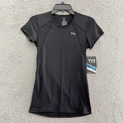 Buy TYR Top Womens XS Black Loose Fit Running Tee T Shirt New $24.99 • 16.38£