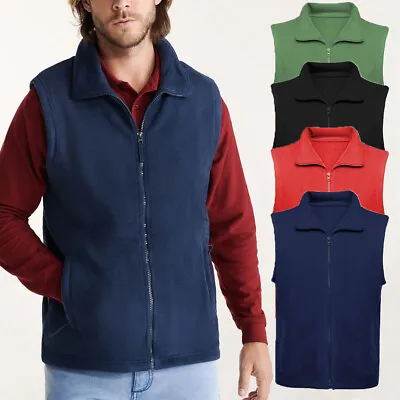 Buy Mens Microfleece Gilet Bodywarmer Sleeveless Fleece Jacket Vest Body Warmer • 10.97£