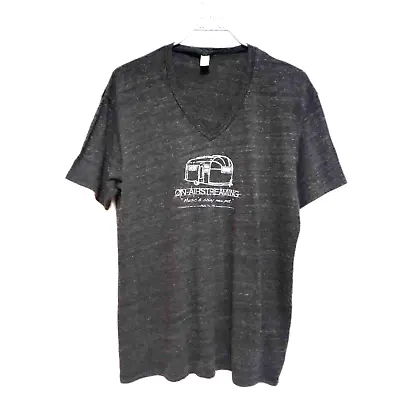Buy Alternative Earth V Neck T Shirt On Airstreaming Camping RV Gray Womens Sz 2XL  • 9.64£