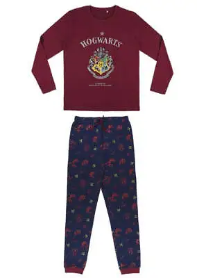 Buy Harry Potter Men Nightwear Pyjama Long Set Hogwarts Crest • 24.20£