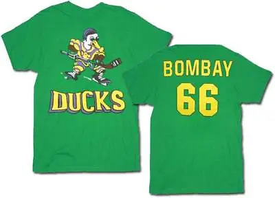 Buy Adult The Mighty Ducks Movie Jersey Costume Bombay 66 Graphic T-shirt Tee • 17.91£