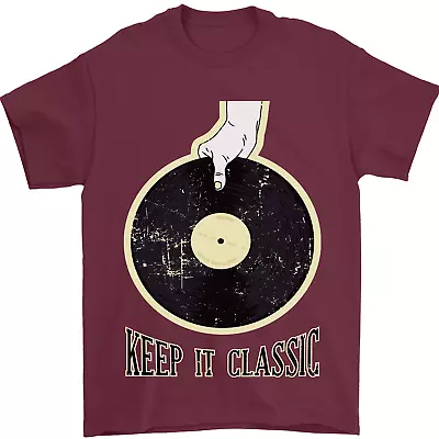 Buy Vinyl Records Keep It Classic DJ Decks Mens T-Shirt 100% Cotton • 8.49£