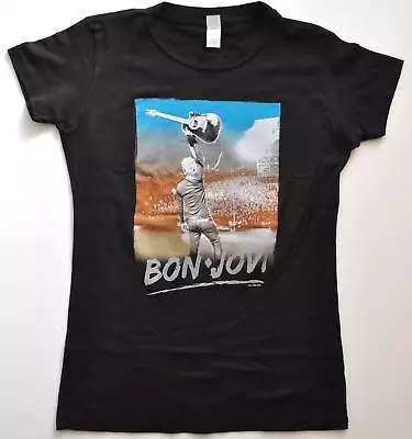 Buy Jon Bon Jovi ボン・ジョヴィ MSG NYC 4/8/2017 Band Official Tour Merch T-Shirt Women's M • 68.98£