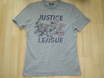 Buy Mens Grey Justice League T Shirt Size Small • 2.99£