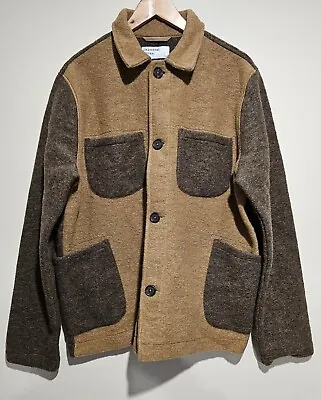 Buy Universal Works Wool Fleece Lumber Jacket - Brown - Large - BNWT. Free UK Del • 130£