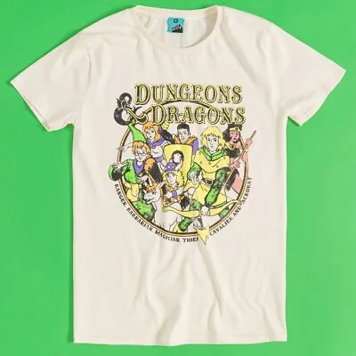 Buy Dungeons & Dragons Cartoon Group Natural T-Shirt : S,M,L,XL • 19.99£