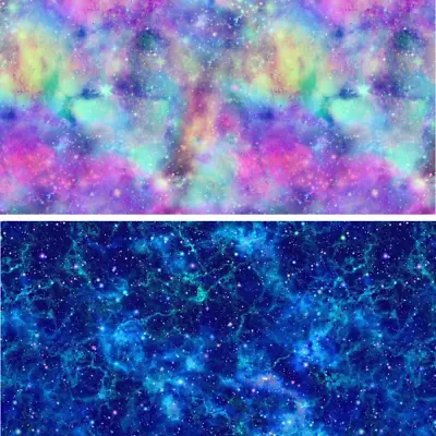 Buy 100% Cotton Digital Fabric Space Universe Galaxy Sky Crafty 140cm Wide • 4.25£