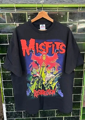 Buy Vintage The Misfits 1996 Resurrection Rare Band Repka 90s T-shirt Shirt  • 158.10£