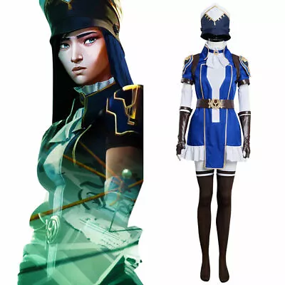 Buy Caitlyn The Enforcer Cosplay Costume Arcane: League Of Legends Outfits Hallowe • 118.80£