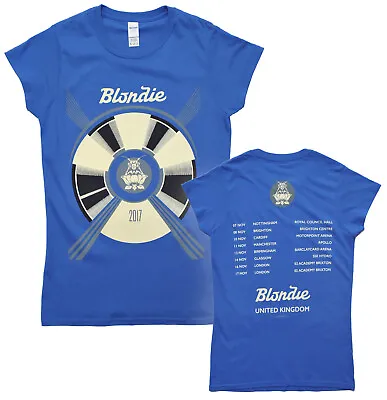 Buy Blondie T Shirt Official Pollinator 2017 Tour Debbie Harry Ladies Skinny New • 8.99£