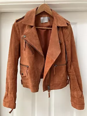 Buy Women's Brown/rust ASOS Real Leather Jacket Size 6 Worn Once Excellent Condition • 19.50£