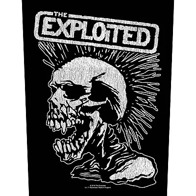 Buy The Exploited Vintage Skull Back Patch • 11£