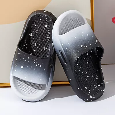 Buy Kids Boys Sliders Adults Slippers Summer Soft Beach Shower Slip On Garden Shoes • 8.16£