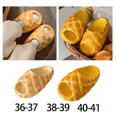 Buy Funny Bread Slipper Soft Cute Summer Unisex Funny Slippers, , Summer Home Shoes, • 10.06£