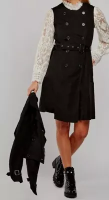 Buy Ladies Black Suedette Dress And Jacket Set Size 22-24. Mint Condition. • 15£